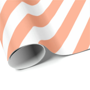 De lichte Diagonale Streep van de Zalm Cadeaupapier
