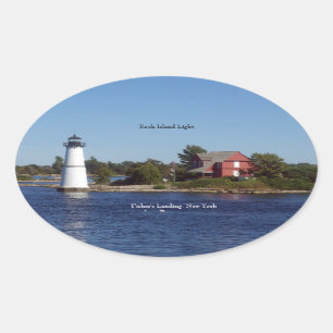 De Lichte sticker van het Eiland van de rots