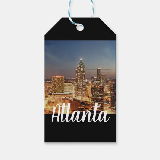 De lichten van Atlanta Cadeaulabel (Voorkant)