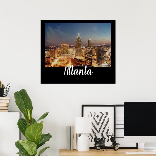 De lichten van Atlanta Poster (Thuiskantoor)