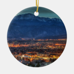 De Lichten van Colorado Springs Keramisch Ornament