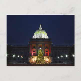 De Lichten van de Kerstboom van het Capitool van Feestdagenkaart