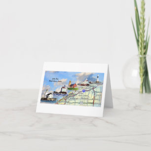 De Lichten van de Kust van het noorden Kaart