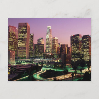 De Lichten van de Nacht van Los Angeles Briefkaart