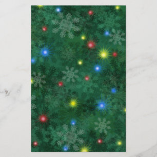 De Lichten van de Sneeuw van Kerstmis Briefpapier