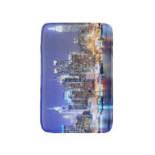 De lichten van de stad bij nacht badmat (Voorkant Verticaal)