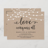 De lichten van het koord, de Veroveraars van de Li Briefkaart (Voorkant / Achterkant)