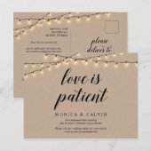 De Lichten van het koord, Kraft, de Liefde is gedu Briefkaart (Voorkant / Achterkant)