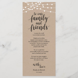 De lichten van het koord, Zwarte Plaats die Dank u Programma