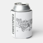 De Lichten van het Verkeer van de verkeerscontrole Blikjeskoeler (Blikje Achterkant)