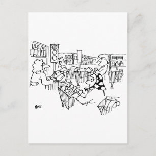 De Lichten van het Verkeer van de verkeerscontrole Briefkaart