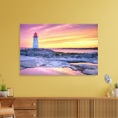 De lichthouder canvas afdruk (Insitu (Woonkamer))