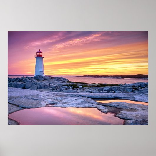 De lichthouder | Peggy's Cove Poster (Voorkant)