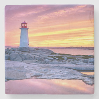 De lichthouder | Peggy's Cove Stenen Onderzetter