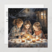 De Lichtjes van Kerstmis Verspreiden Feestdagenkaart (Voorkant / Achterkant)