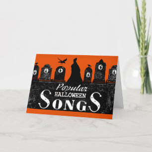 De Liederen van Halloween Kaart