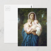 De liefdadigheid van William-Adolphe Bouguereau Briefkaart (Voorkant / Achterkant)