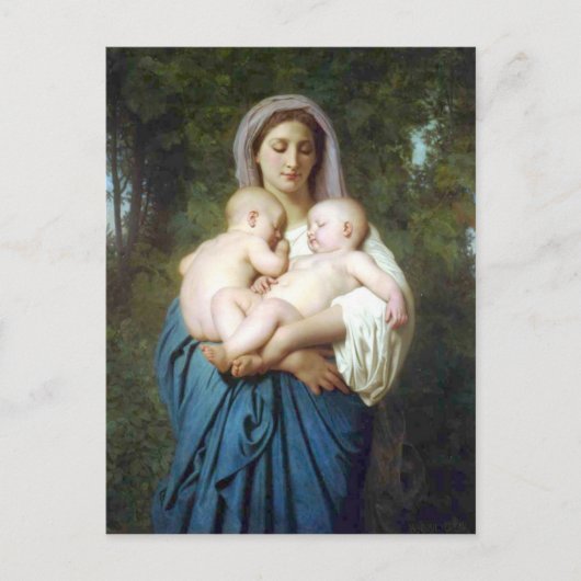 De liefdadigheid van William-Adolphe Bouguereau Briefkaart (Voorkant)