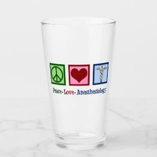 De Liefde Anesthesiology van de vrede Glas