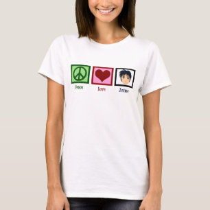 De Liefde Anime van de vrede T-shirt