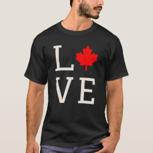 de liefde canada maple leaf canadees t-shirt