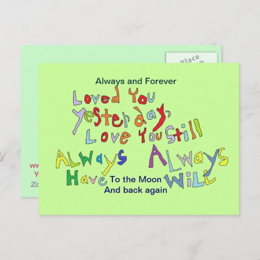 De liefde die je Kaart (Voorkant / Achterkant)