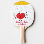 De liefde douchen: tafeltennisbatje (Achterkant)