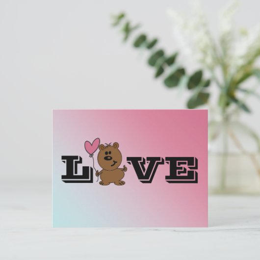 De liefde draagt briefkaart (Staand voorkant)