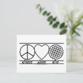 De Liefde en de Pastei van de vrede Briefkaart (Staand voorkant)