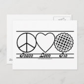 De Liefde en de Pastei van de vrede Briefkaart (Voorkant / Achterkant)