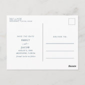 De liefde en het Beach Wedding sparen de Datum Briefkaart (Achterkant)