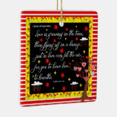 De liefde groeit in het ornament van de bomen (Rechts)