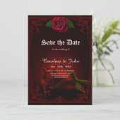 De liefde, het Roos van de herinnering. Save The Date (Staand voorkant)