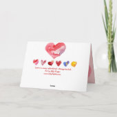 De liefde is… De Kaart van de Harten van Valentijn (Achterkant)