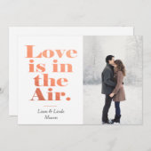 De liefde is in de Kaart van de Foto van de (Voorkant / Achterkant)