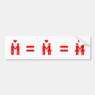 De liefde is Liefde Bumpersticker