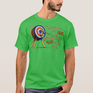 De liefde is wanneer de assen ontmoeten werpen een t-shirt