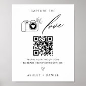 De liefde QR Code Wedding Poster (Voorkant)
