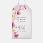 De liefde staat in bloei Bruids douche Cadeaulabel (Voorkant)