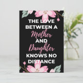 De Liefde Tussen Een Moeder En Dochter Kent Bedankkaart (Staand voorkant)