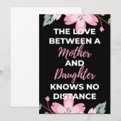 De Liefde Tussen Een Moeder En Dochter Kent Bedankkaart (Voorkant / Achterkant)