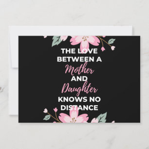 De liefde tussen een moeder en dochter kent feestdagenkaart