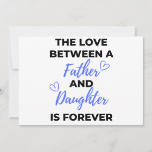 De liefde tussen een vader en dochter is ee feestdagenkaart