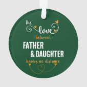 De liefde tussen vader en dochter afstand ornament (achterkant)
