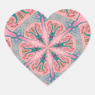 De Liefde van de caleidoscoop Hart Sticker