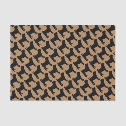 De liefde van de Chinese Shar Pei honden Tissuepapier (Voorkant)