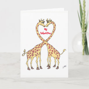 De Liefde van de Giraffe Feestdagen Kaart