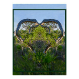 De liefde van de Natuur Faux Wrapped Canvas Perfect Poster