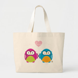 DE LIEFDE VAN DE UIL:: helder meisje + jongen Grote Tote Bag