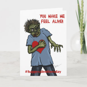 De Liefde van de zombie   Valentijnsdag Feestdagen Kaart